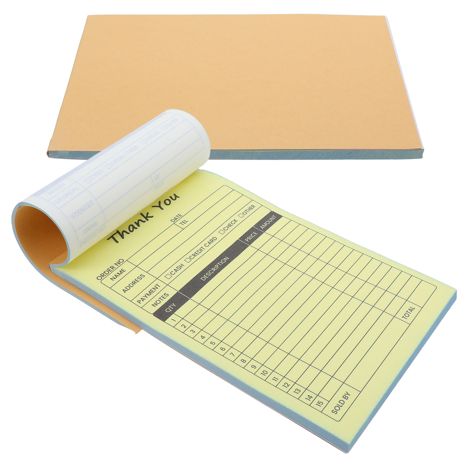 Carbon Copy Book - Lot de 2 carnets de reçus