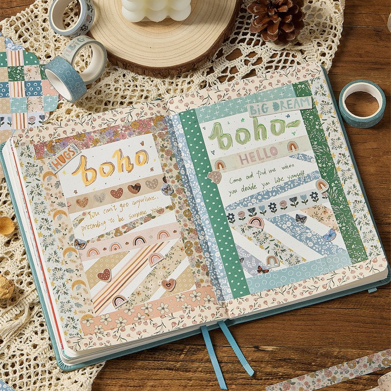 Washi Tape Set - 1 ensemble de 10 rouleaux de