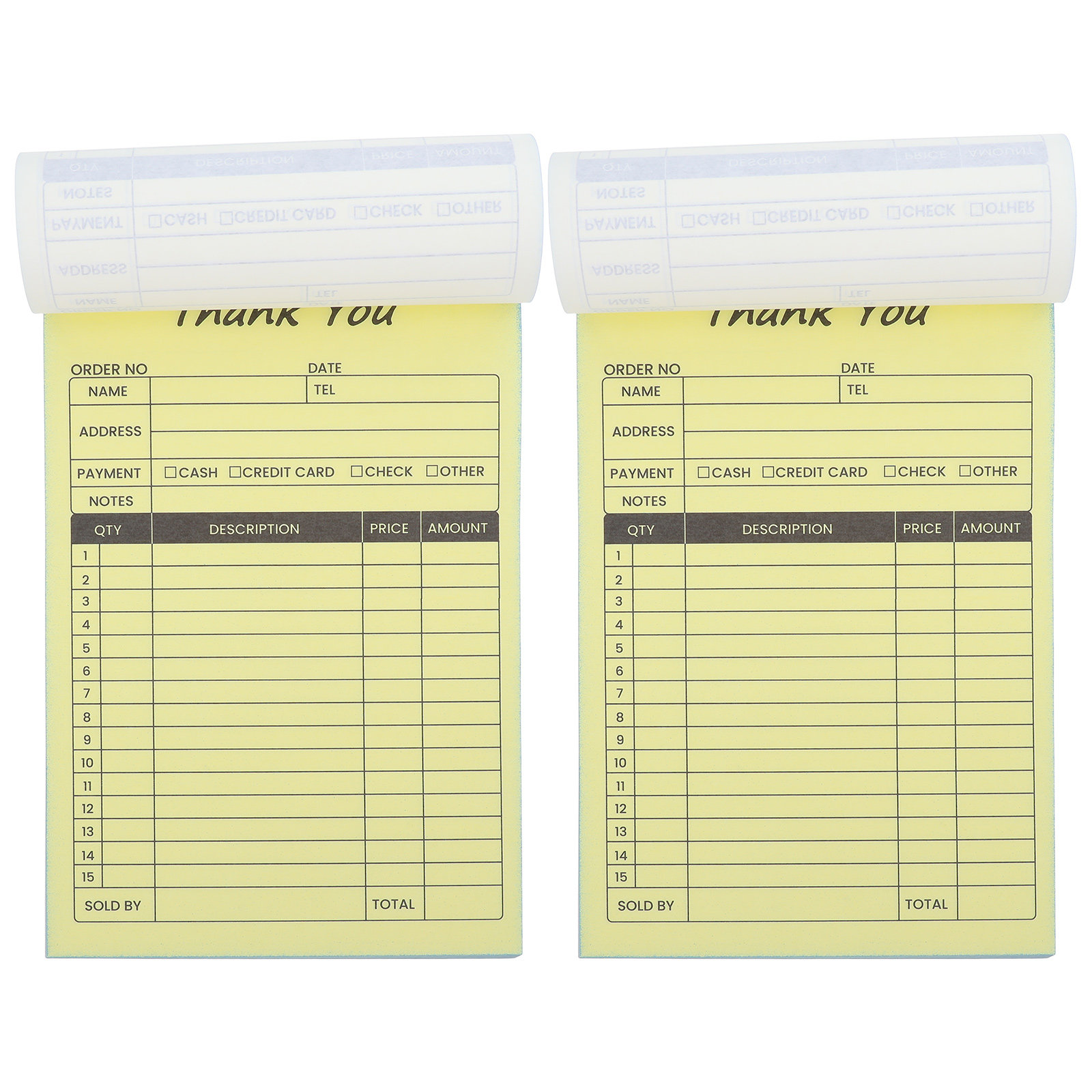 Carbon Copy Book - Lot de 2 carnets de factures
