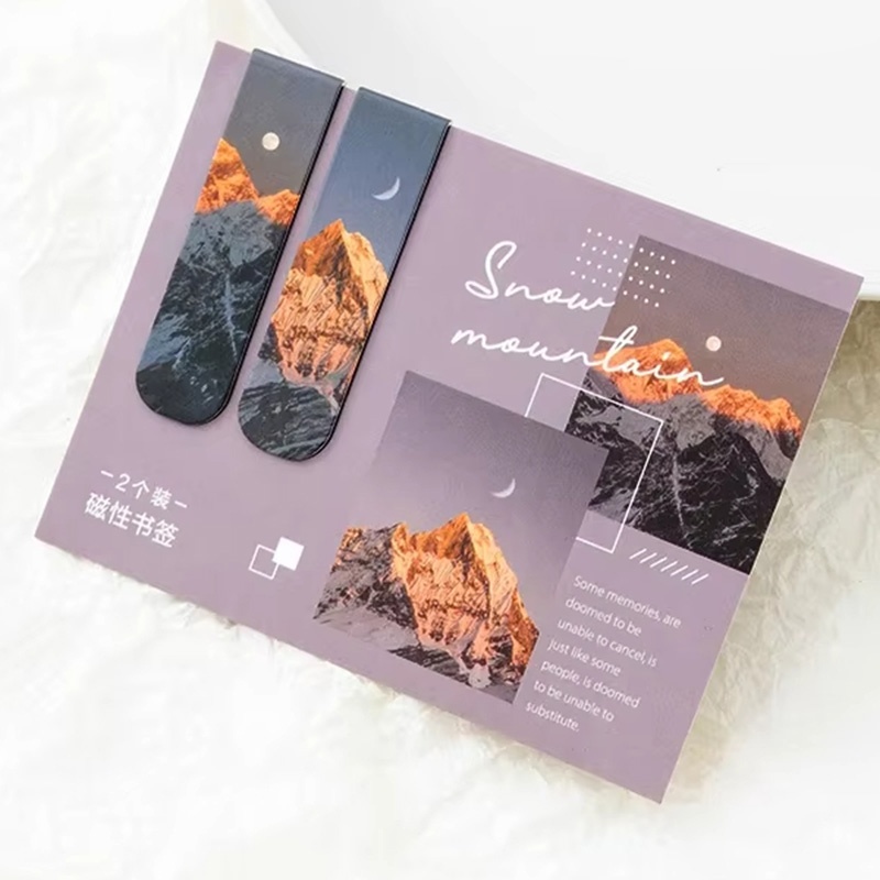 Paperclip Magnetic Set - Marque-page magnétique avec magnifiques paysages, clip