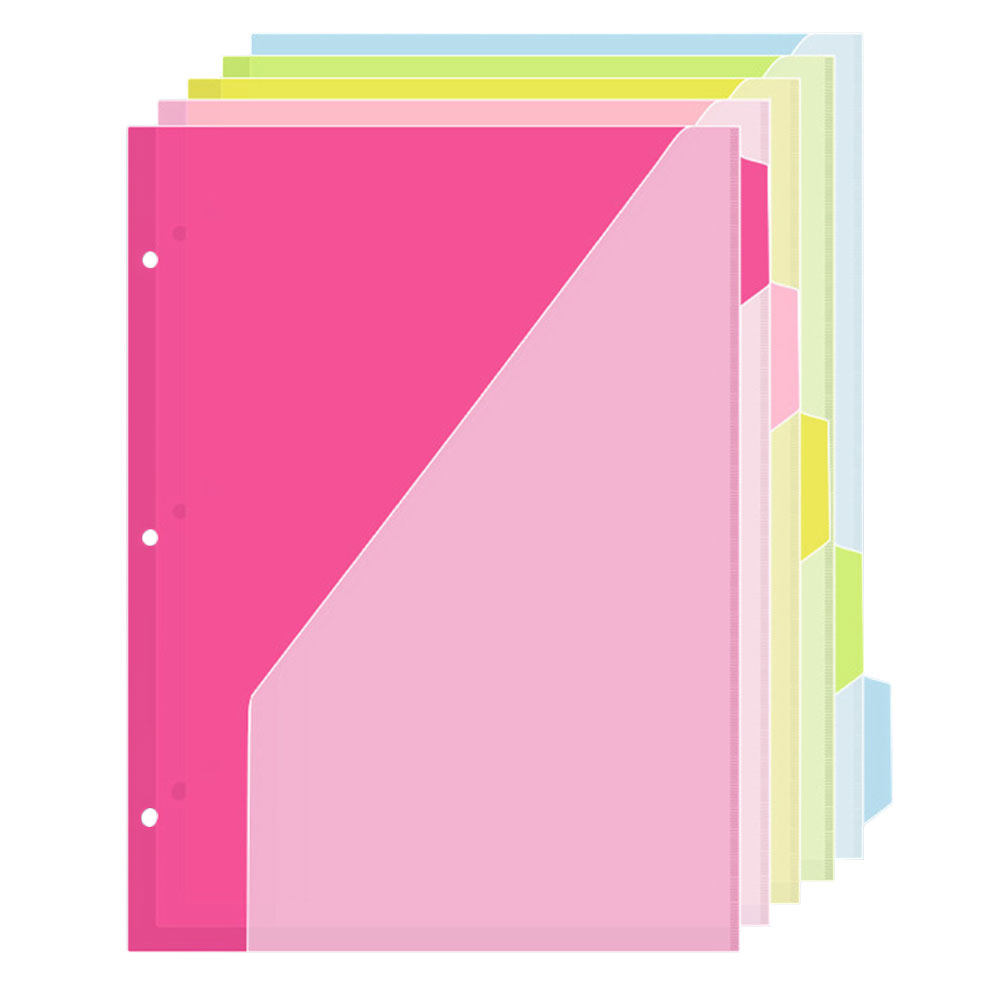 Index Tab Divider - Lot de 5 séparateurs de pages