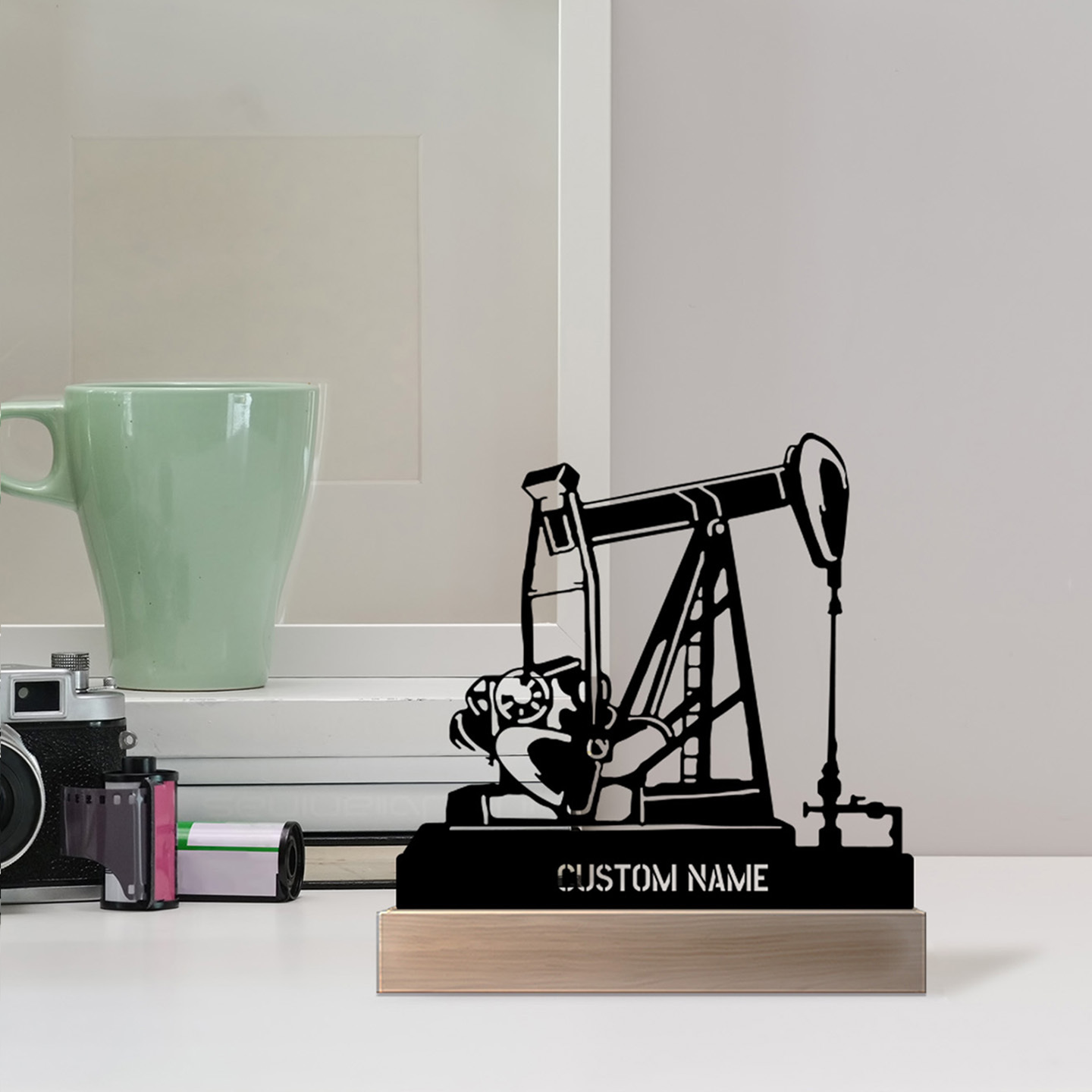 Desk Name Plate - Plaque de nom personnalisée sur le