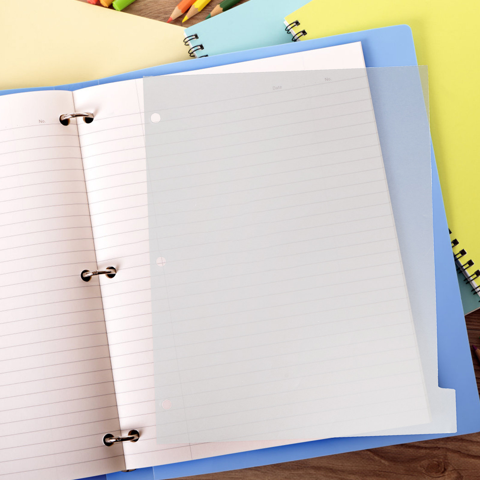 Index Tab Divider - 8 Feuilles de Diviseurs d'Index en
