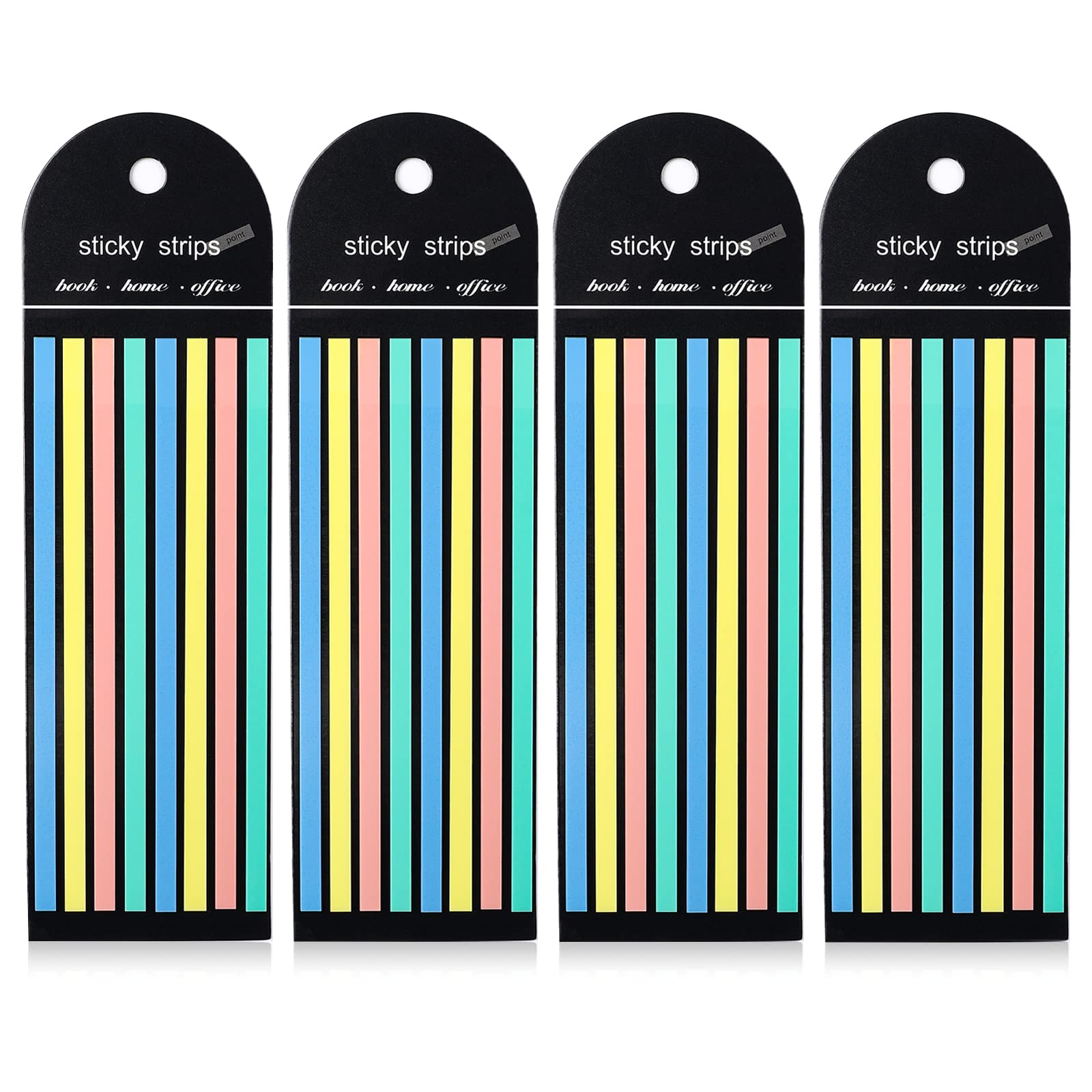 Index Tab Divider - Autocollants d'index à longue bande multicolores,