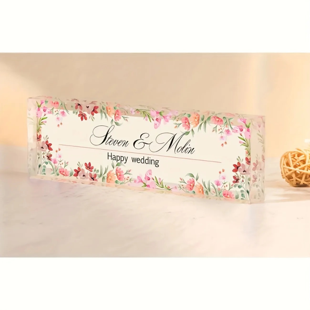 Desk Name Plate - Plaque de nom de bureau en