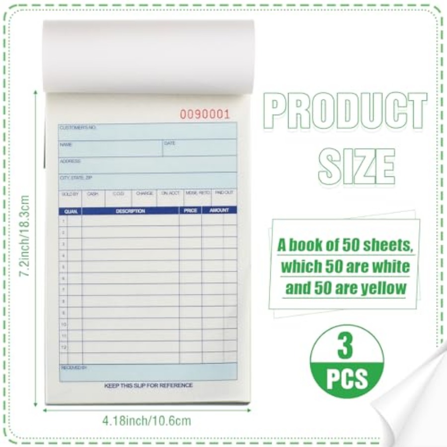 3 Carnets de commandes en 2 fe - Carbon Copy Book avis et prix