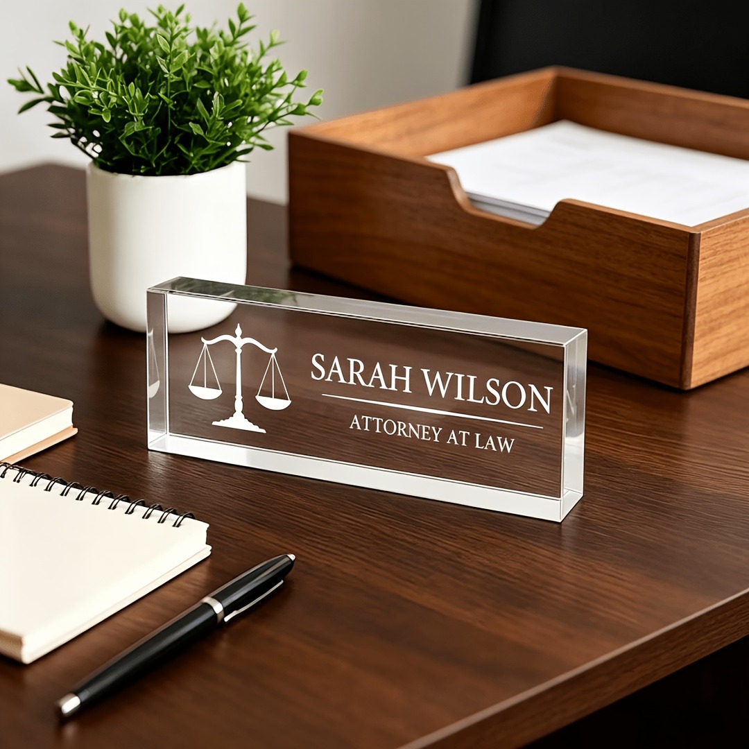 Plaque de nom personnalisée en - Desk Name Plate avis et prix
