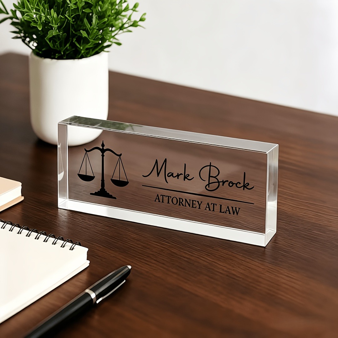 Plaque de nom personnalisée en - Desk Name Plate avis et prix