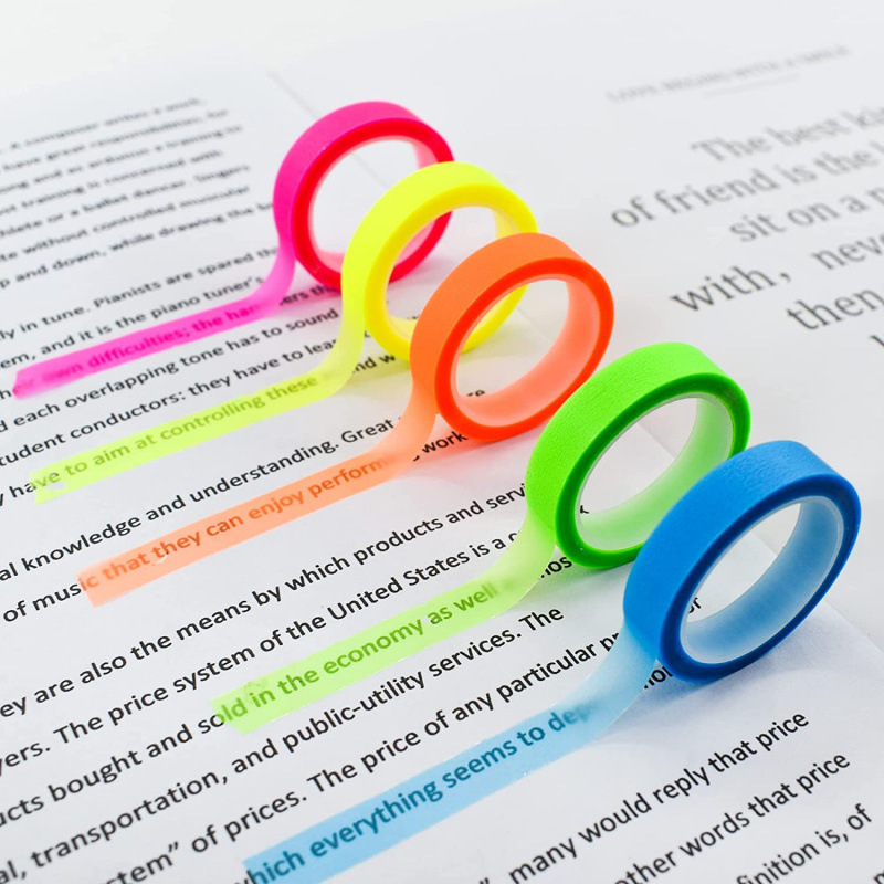 5 rouleaux de marque-pages flu - Index Tab Divider avis et prix