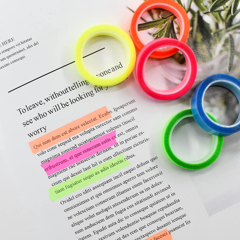 5 rouleaux de marque-pages flu - Index Tab Divider avis et prix