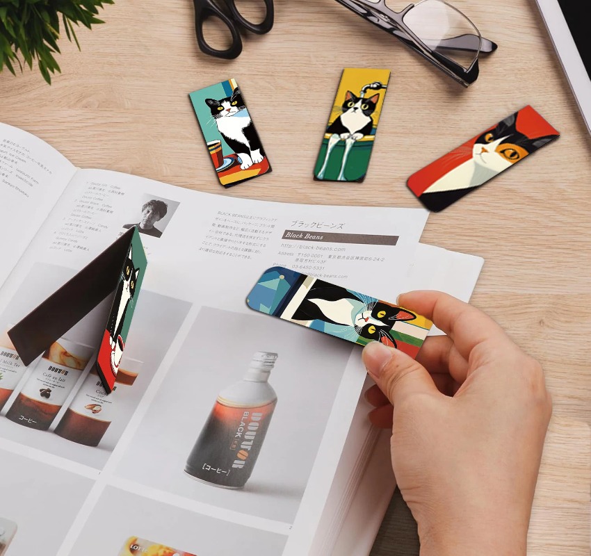 Marque-pages magnétiques chat  - Office Supply Office Stationery Items avis et prix