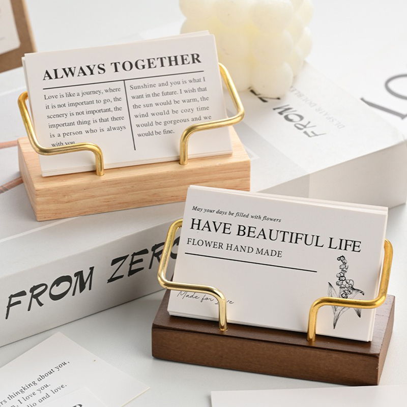 Porte-cartes de visite en bois - Desk Name Plate avis et prix