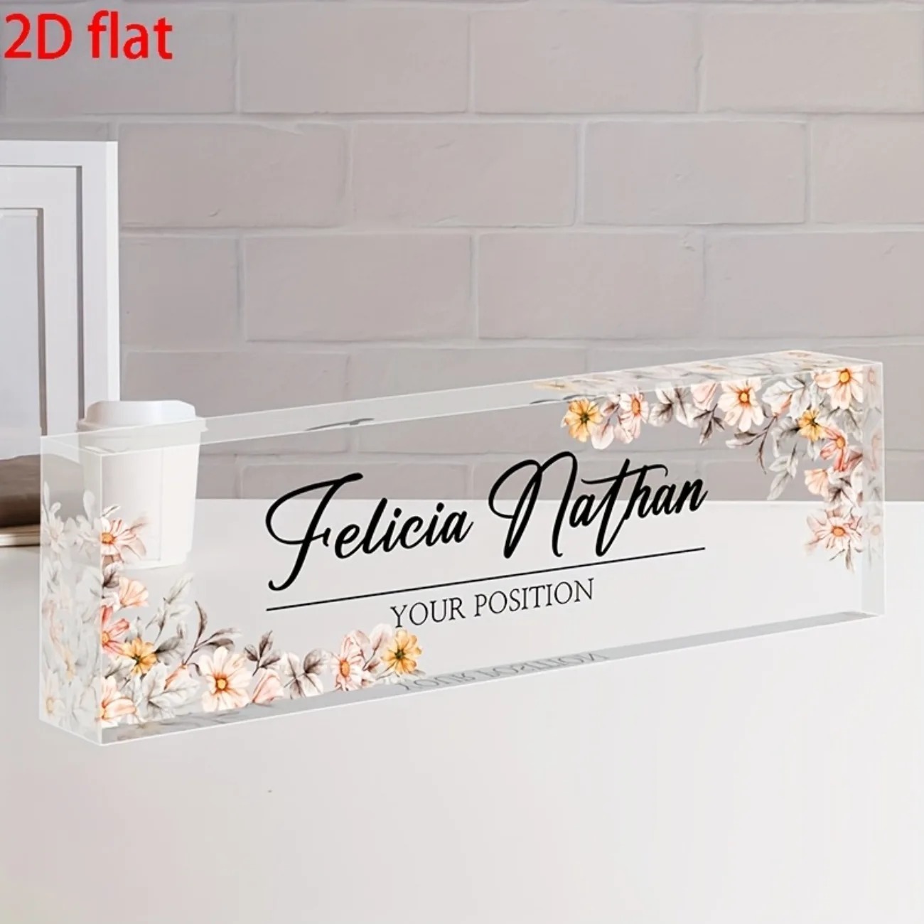 [2D Plat] Plaque de nom de bur - Desk Name Plate avis et prix