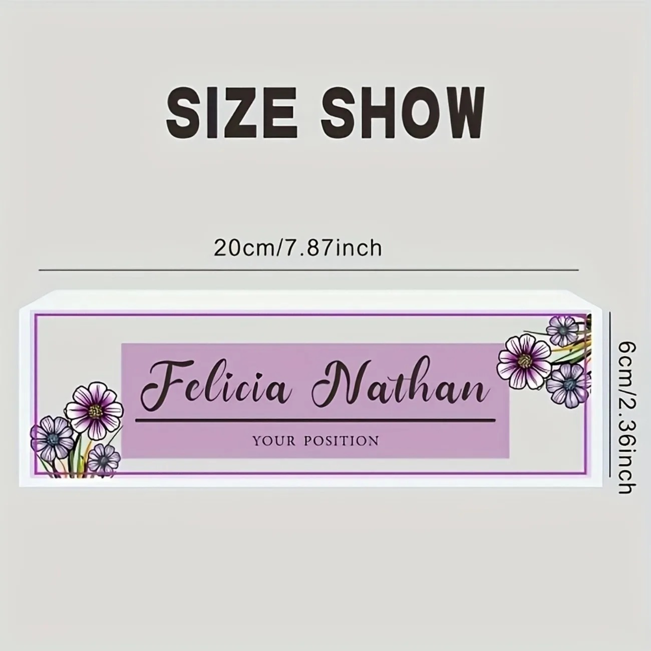 Élégante plaque de bureau en a - Desk Name Plate avis et prix