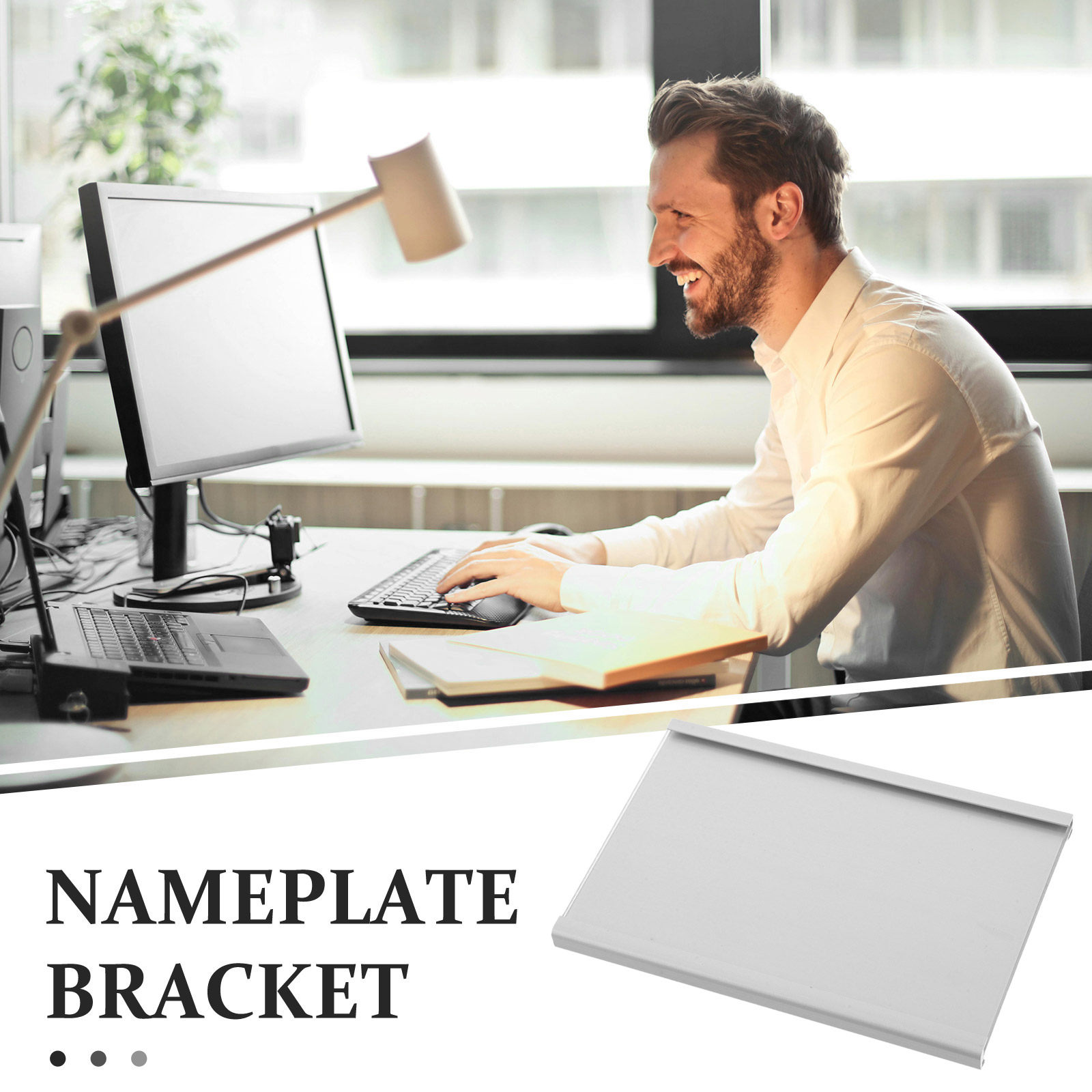 Porte-étiquette de nom en méta - Desk Name Plate avis et prix