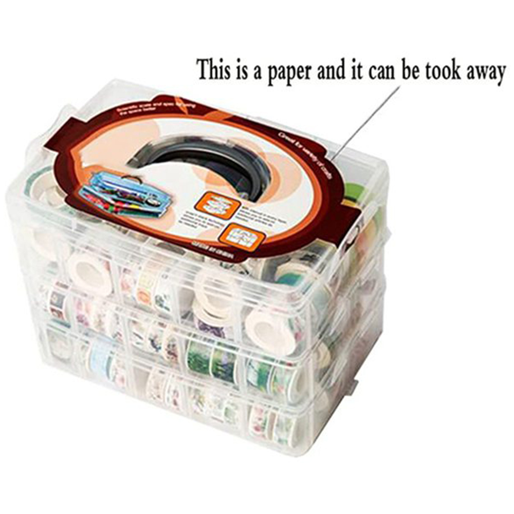 Boîte de rangement transparent - Washi Tape Set avis et prix