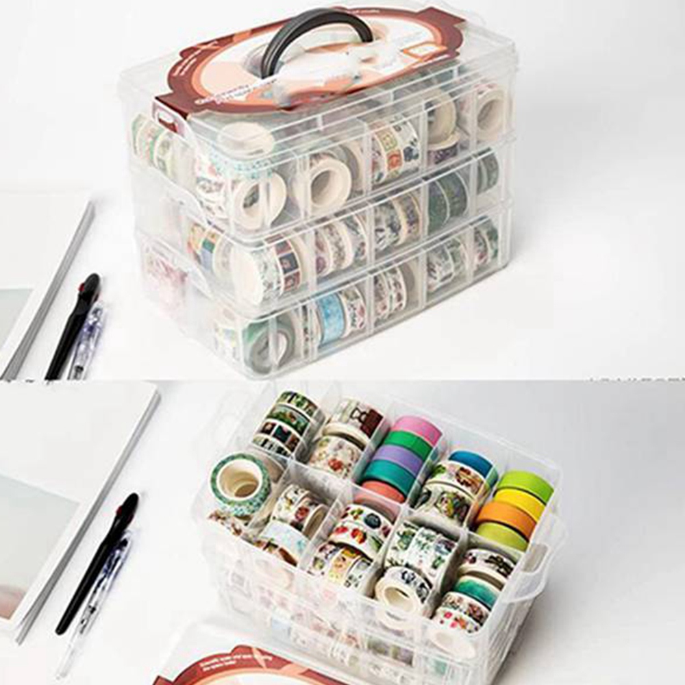 Boîte de rangement transparent - Washi Tape Set avis et prix