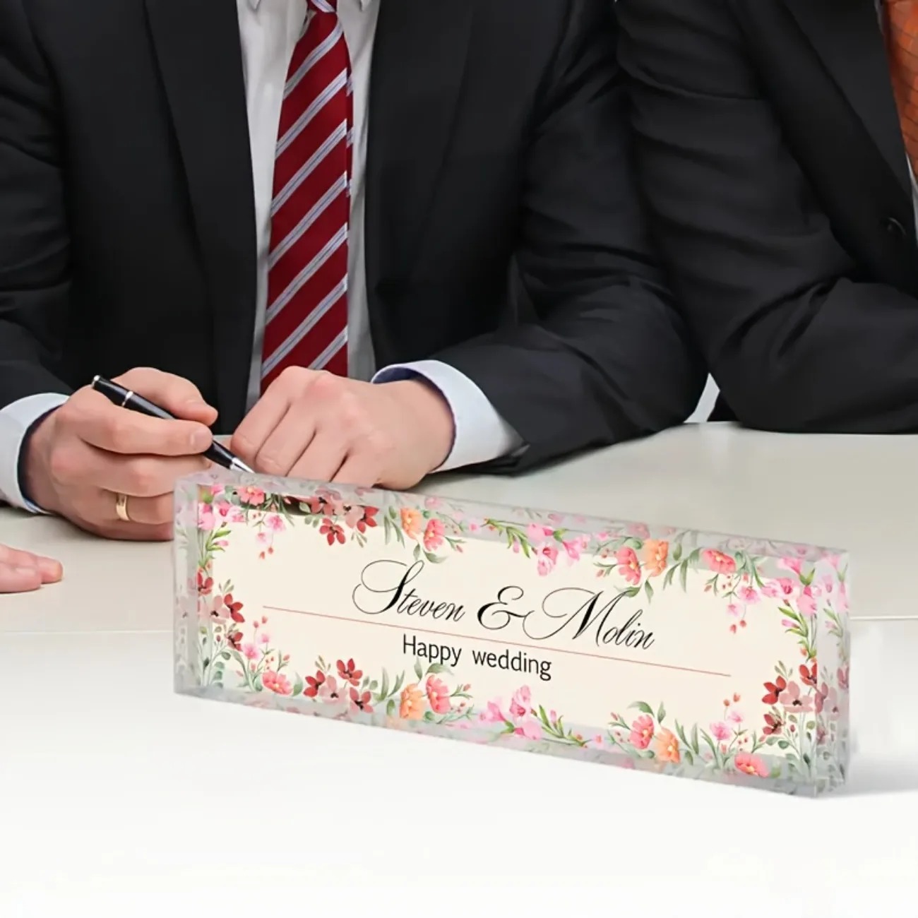 Plaque de nom de bureau en acr - Desk Name Plate avis et prix